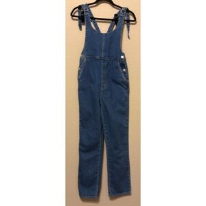 Rollas Denim Overalls Blue Straight Leg D-Ring Straps Size 27/9R Bibs coveralls